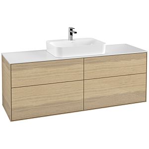 Villeroy and Boch Finion Villeroy and Boch Finion G44100PC 160x60.3cm, Emotion, cover plate matt white, Oak Veneer
