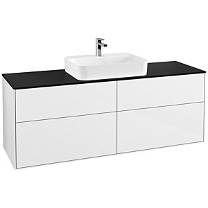 Villeroy and Boch Finion Villeroy and Boch Finion G44200GF 160x60.3cm, Emotion, cover plate black matt, Glossy white lacquer