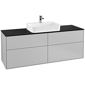 Villeroy und Boch Finion Waschtischunterschrank G44200GJ 160x60,3cm, Emotion, Abdeckplatte black matt, Light grey matt