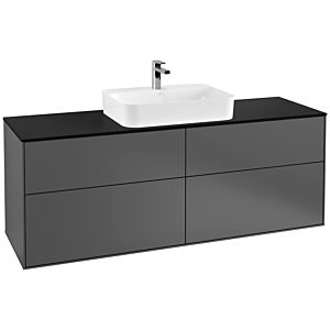 Villeroy et Boch Finion Villeroy et Boch G44200GK 160x60,3cm, Emotion, plaque de finition noir mat, anthracite mat