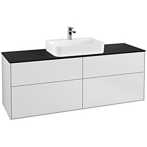 Villeroy und Boch Finion Waschtischunterschrank G44200MT 160x60,3cm, Emotion, Abdeckplatte black matt, White matt lacquer