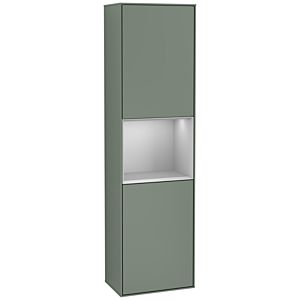 Villeroy und Boch Finion Hochschrank G460GJGM 41,8x151,6cm, links, Emotion, Regal Grey Matt Lacquer, Olive Matt Lacquer