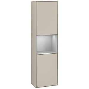 Villeroy und Boch Finion Hochschrank G460GJHH 41,8x151,6cm, links, Emotion, Regal Grey Matt Lacquer, Sand Matt Lacquer