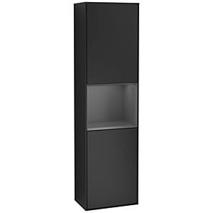 Villeroy and Boch Finion cabinet G460GKPD 41.8x151.6cm, left, emotion, shelf Anthracite Matt lacquer, black matt lacquer