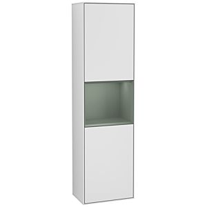 Villeroy and Boch Finion cabinet G460GMMT 41.8x151.6cm, left, emotion, shelf Olive Matt Lacquer , white matt lacquer