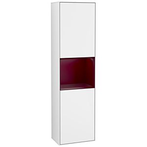 Villeroy und Boch Finion Hochschrank G460HBGF 41,8x151,6cm, links, Emotion, Regal Peony Matt Lacquer, Glossy white lacquer
