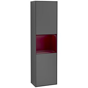 Villeroy und Boch Finion Hochschrank G460HBGK 41,8x151,6cm, links, Emotion, Regal Peony Matt Lacquer, Anthracite matt