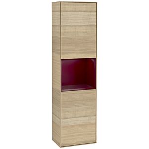 Villeroy et Boch armoire Finion G460HBPC 41.8x151.6cm, gauche, émotion, étagère Peony Matt Laque, Oak Veneer
