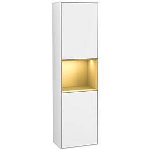 Villeroy et Boch armoire Finion G460HFGF 41.8x151.6cm, gauche, Emotion, étagère Gold Matt Lacquer, Glossy white laquer