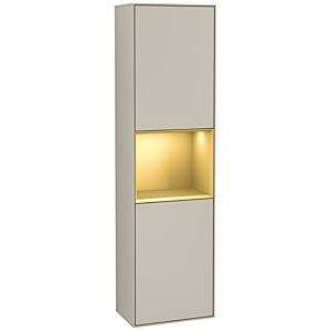 Villeroy und Boch Finion Hochschrank G460HFHH 41,8x151,6cm, links, Emotion, Regal Gold Matt Lacquer, Sand Matt Lacquer