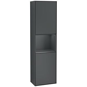 Villeroy and Boch Finion cabinet G460HGHG 41.8x151.6cm, left, emotion, shelf Midnight Blue Matt Lacquer , Midnight Blue Matt Lacquer