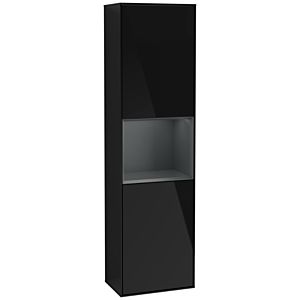 Villeroy und Boch Finion Hochschrank G460HGPH 41,8x151,6cm, links, Emotion, Regal Midnight Blue Matt Lacquer, Glossy Black Lacquer