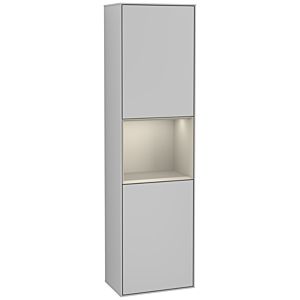 Villeroy und Boch Finion Hochschrank G460HHGJ 41,8x151,6cm, links, Emotion, Regal Sand Matt Lacquer, Light grey matt