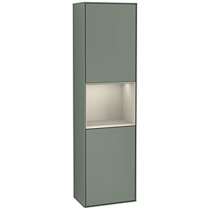 Villeroy und Boch Finion Hochschrank G460HHGM 41,8x151,6cm, links, Emotion, Regal Sand Matt Lacquer, Olive Matt Lacquer