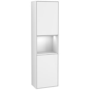 Villeroy et Boch armoire Finion G460MTGF 41.8x151.6cm, gauche, émotion, étagère laqué blanc mat, laqué blanc brillant