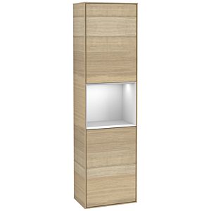 Villeroy und Boch Finion Hochschrank G460MTPC 41,8x151,6cm, links, Emotion, Regal White Matt Lacquer, Oak Veneer