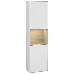 Villeroy und Boch Finion Hochschrank G460PCMT 41,8x151,6cm, links, Emotion, Regal Oak Venerr, White matt lacquer