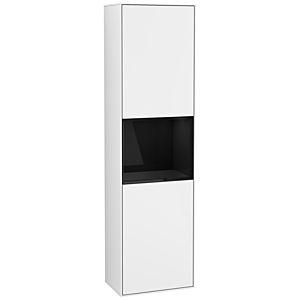Villeroy und Boch Finion Hochschrank G460PHGF 41,8x151,6cm, links, Emotion, Regal Glossy Black Lacquer, Glossy white lacquer