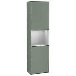 Villeroy und Boch Finion Hochschrank G470GJGM 41,8x151,6cm, rechts, Emotion, Regal Grey Matt Lacquer, Olive Matt Lacquer