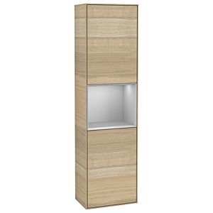 Villeroy und Boch Finion Hochschrank G470GJPC 41,8x151,6cm, rechts, Emotion, Regal Grey Matt Lacquer, Oak Veneer