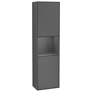 Villeroy et Boch armoire Finion Villeroy et Boch G470GKGK 41.8x151.6cm, droite, émotion, étagère Anthracite Matt , anthracite mat