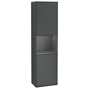 Villeroy et Boch armoire Finion G470GKHG 41.8x151.6cm, droite, émotion, étagère Anthracite Matt Laque, Midnight Blue Matt Lacquer