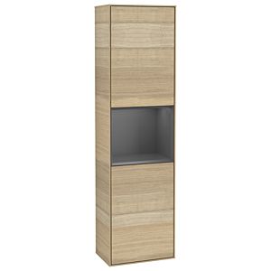 Villeroy und Boch Finion Hochschrank G470GKPC 41,8x151,6cm, rechts, Emotion, Regal Anthracite Matt Lacquer, Oak Veneer