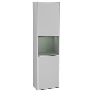 Villeroy und Boch Finion Hochschrank G470GMGJ 41,8x151,6cm, rechts, Emotion, Regal Olive Matt Lacquer, Light grey matt