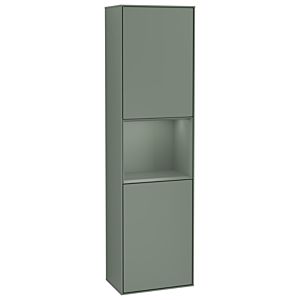Villeroy und Boch Finion Hochschrank G470GMGM 41,8x151,6cm, rechts, Emotion, Regal Olive Matt Lacquer, Olive Matt Lacquer