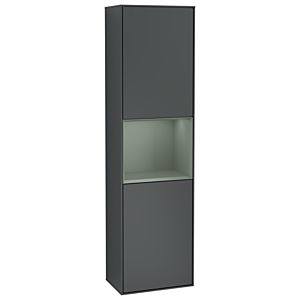 Villeroy und Boch Finion Hochschrank G470GMHG 41,8x151,6cm, rechts, Emotion, Regal Olive Matt Lacquer, Midnight Blue Matt Lacquer