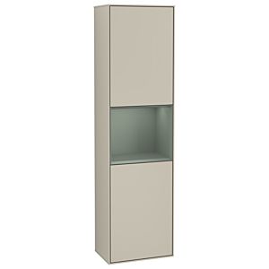 Villeroy und Boch Finion Hochschrank G470GMHH 41,8x151,6cm, rechts, Emotion, Regal Olive Matt Lacquer, Sand Matt Lacquer