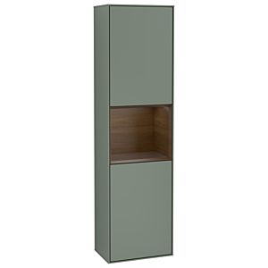 Villeroy und Boch Finion Hochschrank G470GNGM 41,8x151,6cm, rechts, Emotion, Regal Walnut Veneer, Olive Matt Lacquer