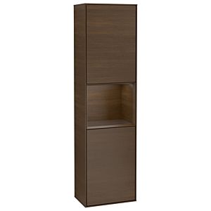 Villeroy et Boch armoire Finion G470GNGN 41.8x151.6cm, droite, émotion, étagère placage noyer, placage noyer