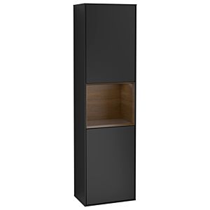 Villeroy and Boch Finion cabinet G470GNPD 41.8x151.6cm, right, emotion, shelf Walnut veneer, black matt lacquer