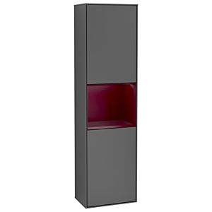 Villeroy and Boch Finion cabinet G470HBGK 41.8x151.6cm, right, emotion, shelf Peony Matt , anthracite matt