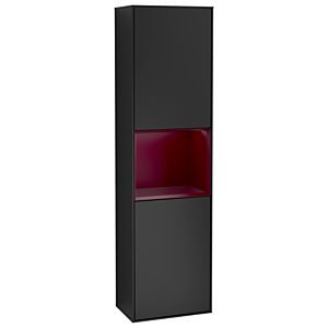 Villeroy und Boch Finion Hochschrank G470HBPD 41,8x151,6cm, rechts, Emotion, Regal Peony Matt Lacquer, Black matt lacquer