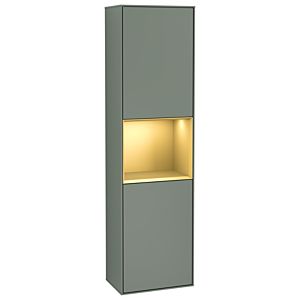 Villeroy et Boch armoire Finion G470HFGM 41.8x151.6cm, droite, émotion, étagère Olive Matt Lacquer or mat, Olive Matt Lacquer