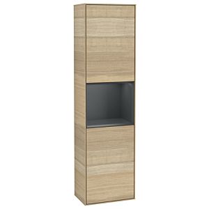 Villeroy und Boch Finion Hochschrank G470HGPC 41,8x151,6cm, rechts, Emotion, Regal Midnight Blue Matt Lacquer, Oak Veneer