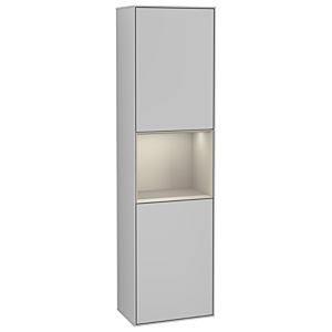 Villeroy und Boch Finion Hochschrank G470HHGJ 41,8x151,6cm, rechts, Emotion, Regal Sand Matt Lacquer, Light grey matt