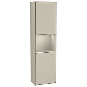 Villeroy und Boch Finion Hochschrank G470HHHH 41,8x151,6cm, rechts, Emotion, Regal Sand Matt Lacquer, Sand Matt Lacquer