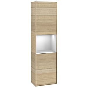 Villeroy et Boch armoire Finion G470MTPC 41.8x151.6cm, droite, émotion, étagère White Matt Lacquer , Oak Veneer