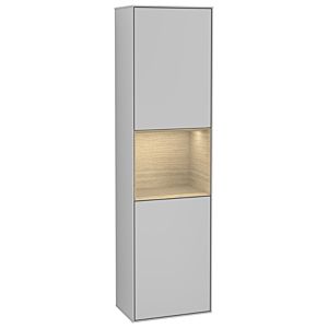 Villeroy und Boch Finion Hochschrank G470PCGJ 41,8x151,6cm, rechts, Emotion, Regal Oak Venerr, Light grey matt