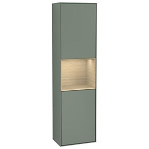Villeroy und Boch Finion Hochschrank G470PCGM 41,8x151,6cm, rechts, Emotion, Regal Oak Venerr, Olive Matt Lacquer