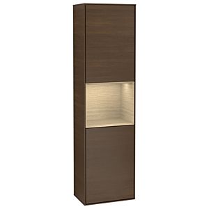 Villeroy und Boch Finion Hochschrank G470PCGN 41,8x151,6cm, rechts, Emotion, Regal Oak Venerr, Walnut veneer