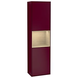 Villeroy und Boch Finion Hochschrank G470PCHB 41,8x151,6cm, rechts, Emotion, Regal Oak Venerr, Peony Matt