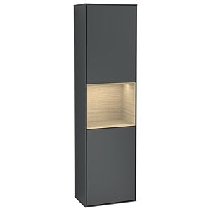 Villeroy und Boch Finion Hochschrank G470PCHG 41,8x151,6cm, rechts, Emotion, Regal Oak Venerr, Midnight Blue Matt Lacquer