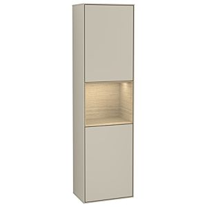 Villeroy und Boch Finion Hochschrank G470PCHH 41,8x151,6cm, rechts, Emotion, Regal Oak Venerr, Sand Matt Lacquer