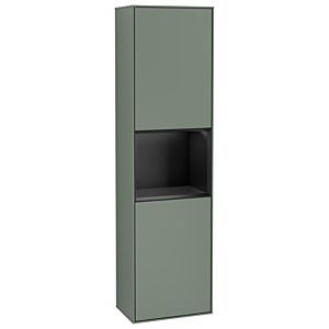 Villeroy et Boch armoire Finion G470PDGM 41.8x151.6cm, droite, émotion, étagère Black Matt Lacquer , Olive Matt Lacquer