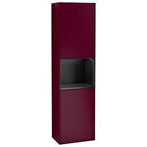 Villeroy and Boch Finion cabinet G470PDHB 41.8x151.6cm, right, Emotion, shelf black matt lacquer, Peony Matt