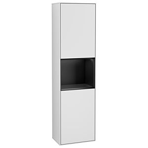 Villeroy und Boch Finion Hochschrank G470PDMT 41,8x151,6cm, rechts, Emotion, Regal Black matt lacquer, White matt lacquer